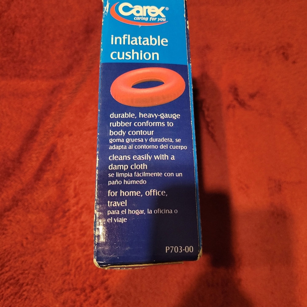 🔥🔥HP🔥🔥5-4-25🔥🔥NWT CAREX INFLATABLE CUSHION SIZE 15"×3" 38.1CM×7.6CM - Picture 3 of 4